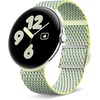 image:imageGoogle Pixel Watch Crafted Leather Band  Only Compatible with The 45mm Pixel Watch 3  Obsidian  LargeLemongrass